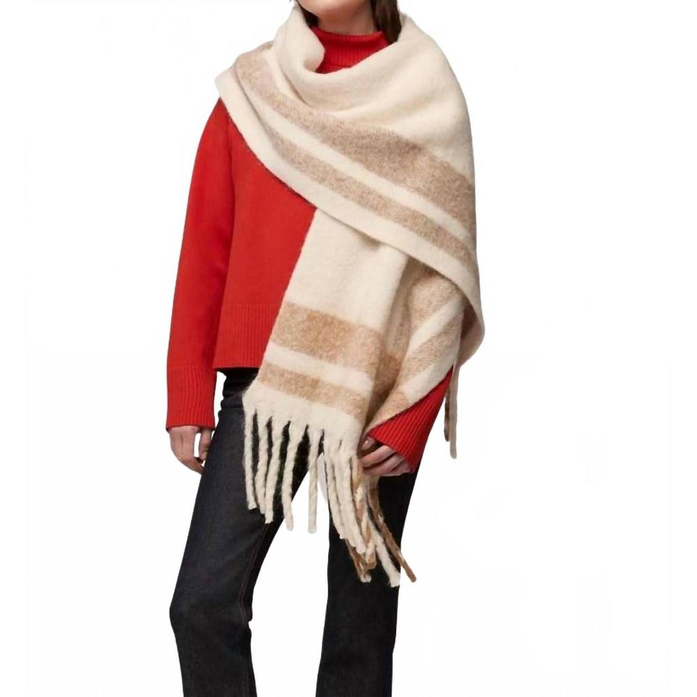 NEW SOIA&KYO jessi blanket scarf in powder